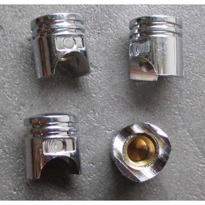 Bouchon Valve de Roue Inconnu hotrodspirit x4 de Orange Blanc Auto Moto Velo 