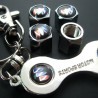 bouchon valve de roue (x4)+ porte cle buick logo auto