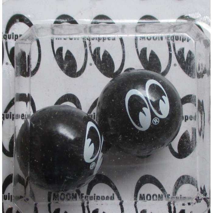 bouchon valve de roue (x2) moon eyes noir auto moto