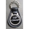 Metal keychain leather Dodge Charger" Writing" Auto USA