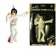 figurine elvis presley dansant pour retroviseur de voiture (blanc) collector