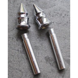loquets de porte spike chromé(x2) pic pointe auto universel