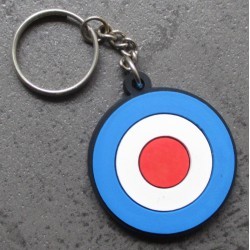 porte clé vespa cible ronde logo scooter plastique souple