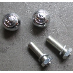 fixation de plaque 8 ball chromé x2 voiture americaine US