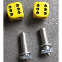 fixation de plaque dé jaune point noir x2 auto moto usa