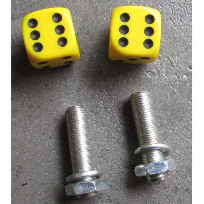 fixation de plaque dé jaune point noir x2 auto moto usa