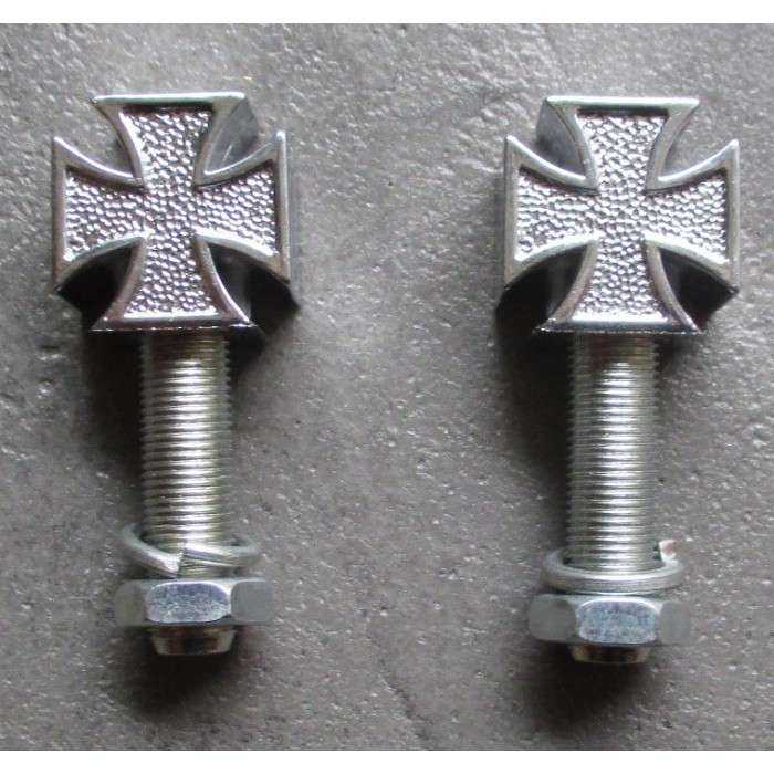 fixation de plaque croix de malte chromé plate voiture US