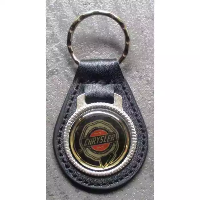 porte clé métal cuir chrysler logo automobile usa pt 300c