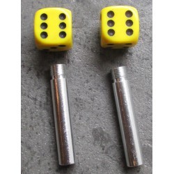 loquets de porte dé jaune (x2) auto universel kustom