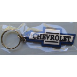 Keychain Chevrolet logo soft plastic white and blue Keychain Chevrolet logo soft plastic white and blue