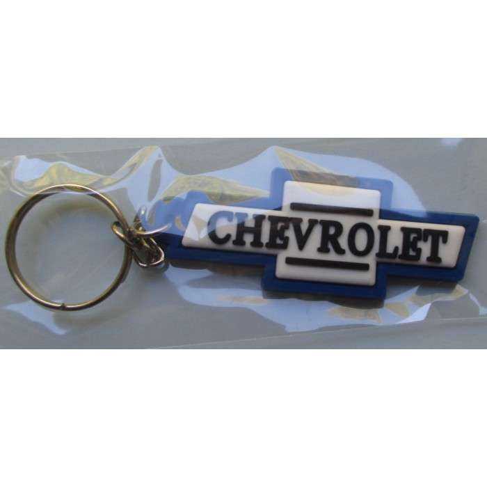 Keychain Chevrolet logo soft plastic white and blue Keychain Chevrolet logo soft plastic white and blue