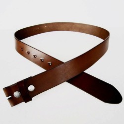 S 95cm ceinture en cuir véritable brun homme femme pleine fleur