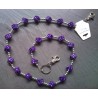 chaine de portefeuille dé violet rock roll biker rockabilly