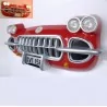 Front Chevrolet Corvette Red 3D Deco Wall Mounted Bar Dinner