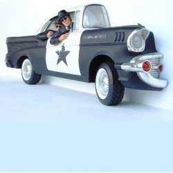coté voiture police et blues brothers 3d bel air 1957 deco
