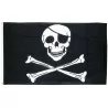 Pirate flag black and white Skull 150 x90 flag
