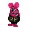 Figure rat fink head pink corp black statuette bobble