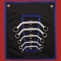 lot de 5 clé coudé US oeil 12 pans pour auto ou moto sae
