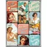 Lot 9 Magnet Pin Up Sexy oops Call Me Style Retro Fridge