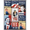 Lot 9 magnet I want you Rosie the riveter Obama uncle Sam