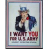 magnet 6x8cm i want you oncle sam affiche kult frigo