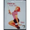 magnet 6x8cm pin up that catches me style year 50 fridge