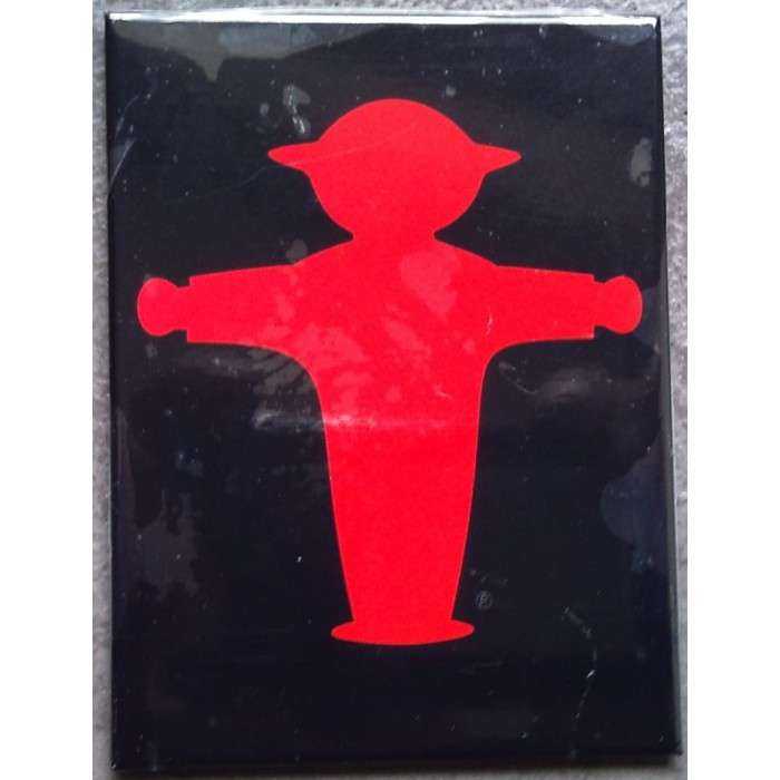 magnet 6x8cm red man banned pharmacy fridge