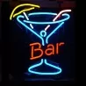 neon advertising bar cocktail glass pub dinner restaurant