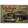 plaque tole épaisse vintage rides kustom hot rod leadsled
