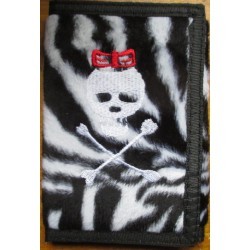 Zebre wallet black white girl Crane Rockab Pin Up