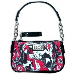 Rockabilly Liquor Brand Mini Handbag with Cross Pin Up Ro
