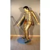 statue géante elvis presley doré king rock roll taille réel