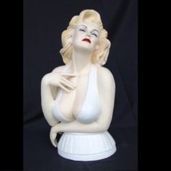 statue buste marilyn monroe 75cm pin up blonde sexy usa