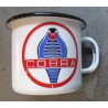 mug cobra (ford mustang ) en email tasse à café emaillée