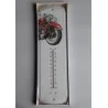 thermometer indian motorcycle red tole pub deco garage dinner