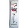 thermometre texaco chien dalmatien casque pompier tole metal