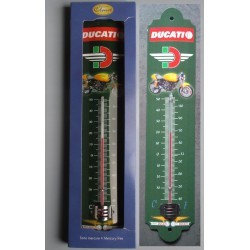 thermometer motorcycle ducati deco tole metal pub garage biker