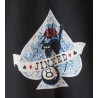 chemise chat et 8 ball noir chemisette homme 3xl rockabilly