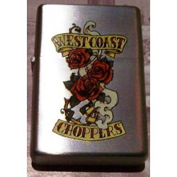 briquet WCC west coast choppers roses rockabilly tattoo