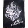 Plate Pin Up 666 Tole Aviator Sexy Flames Poster Metal Pub Alchemy
