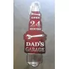 Candle-shaped plate cut out dads garage tole pub metal poster USA