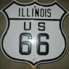 Route 66 Coat of Arms Illinois Advertising Tole USA Loft