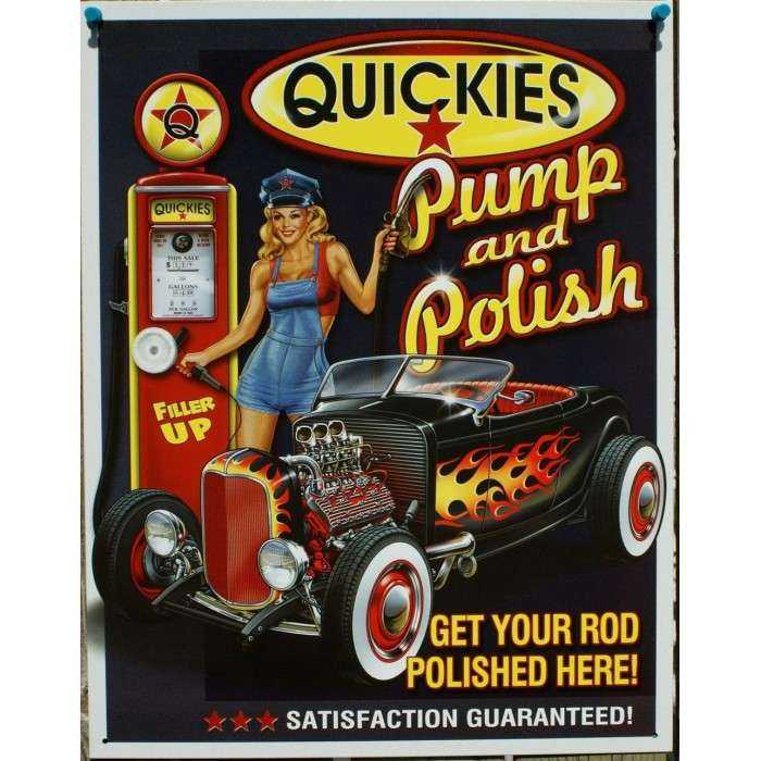 Hot rod pump plate and pin up quickies pump and polish