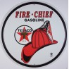 Texaco Helmet Firefighter Round Fire Chief Deco Oil USA