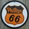 Phillips Plate 66 Round Deco Garage Loft Dinner US Pub Oil