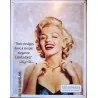 Marilyn Monroe plaque holding her Deco Pub Metal necklace