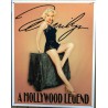 plaque marilyn monroeen guepiere  a hollywood legend tole