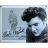 Elvis Presley plaque and autograph signature poster Tole US