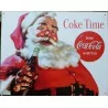 Soda Plate Coca Cola Santa Claus Tole Deco USA Loft Poster