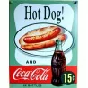 plaque soda coca cola hot dog deco bar diner loft usa tole